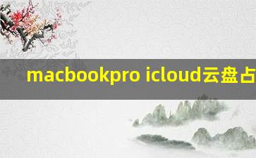 macbookpro icloud云盘占空间